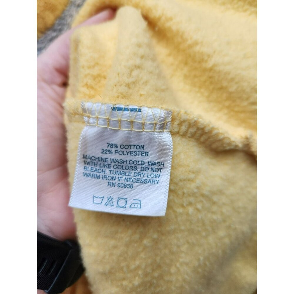 Port Authority Signature Yellow Fleece Pullover With Wolf Hollow Embroidered Des - Picture 4 of 5